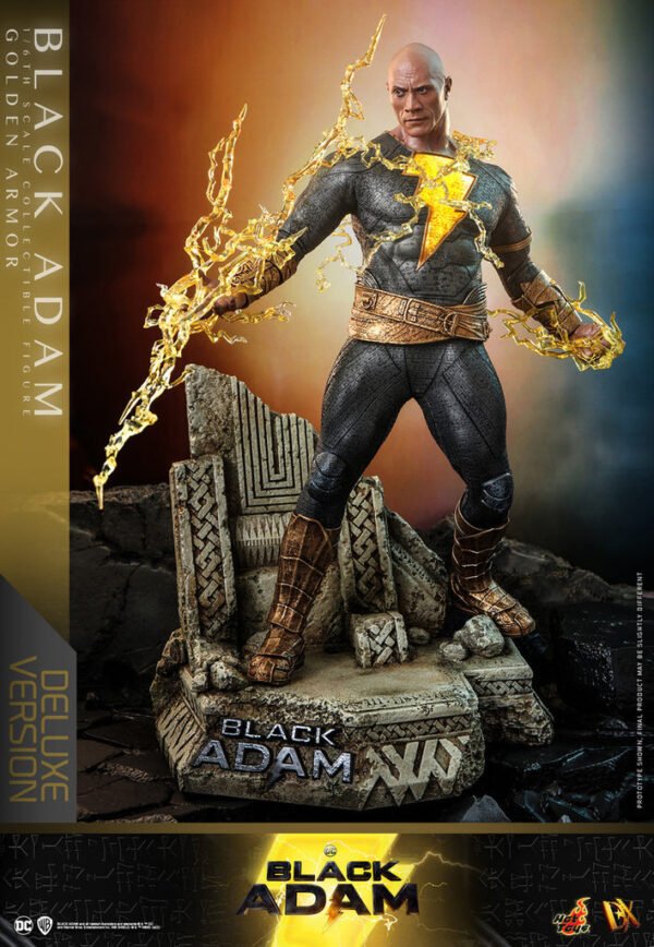 HOT TOYS 1/6 DX31 BLACK ADAM GOLDEN ARMOR DELUXE - Image 6