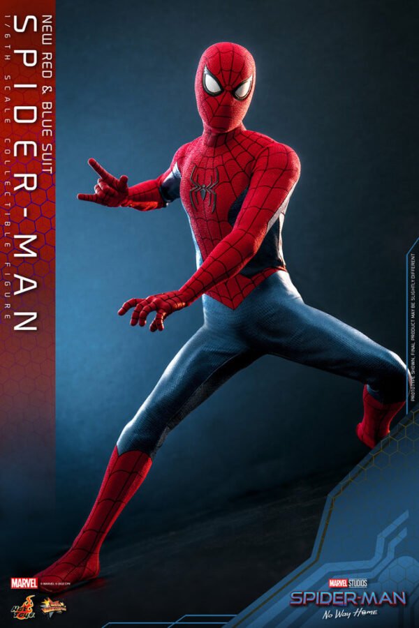 HOT TOYS 1/6 MMS679 SPIDER-MAN (NEW RED AND BLUE SUIT) REGULAR - Image 4