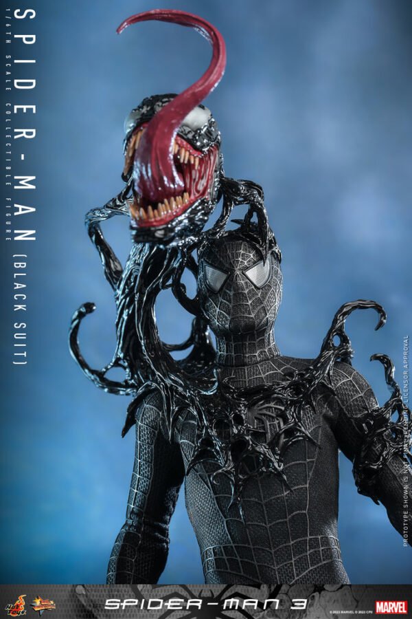 Pre Order HOT TOYS 1/6 MMS727 SPIDER-MAN 3 BLACK SUIT REGULAR VER - Image 3
