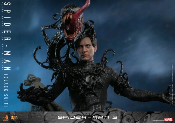 Pre Order HOT TOYS 1/6 MMS727 SPIDER-MAN 3 BLACK SUIT REGULAR VER - Image 4