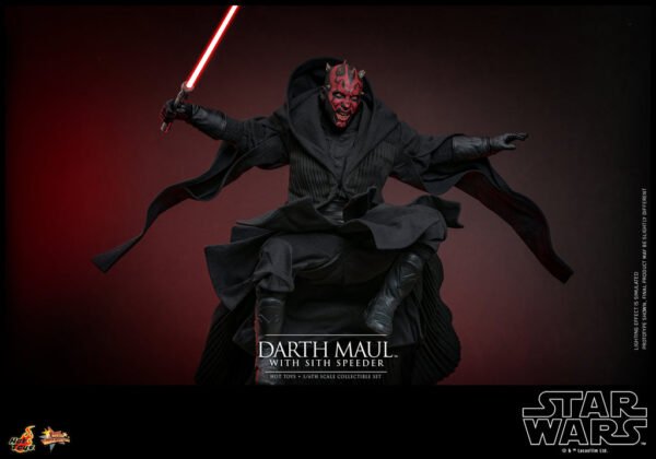 Pre Order HOT TOYS STAR WARS THE PHANTOM MENANCE DARTH MAUL WITH SITH SPEEDER - Image 5