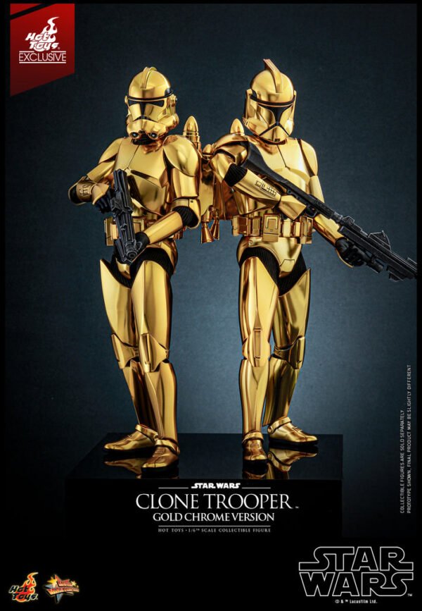 HOT TOYS 1/6 MMS735CLONE TROOPER GOLD CHROME - Image 6