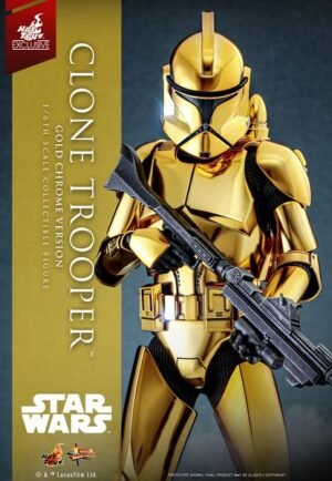 HOT TOYS 1/6 MMS735CLONE TROOPER GOLD CHROME
