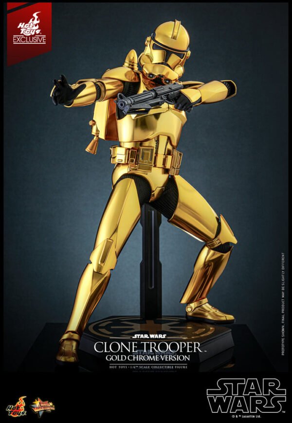 HOT TOYS 1/6 MMS735CLONE TROOPER GOLD CHROME - Image 7