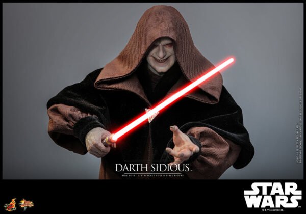 Pre Order HOT TOYS 1/6 MMS745B REVENGE OF THE SITH DARTH SIDIOUS (RED COIN) - Image 6