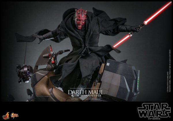 Pre Order HOT TOYS STAR WARS THE PHANTOM MENANCE DARTH MAUL WITH SITH SPEEDER - Image 6