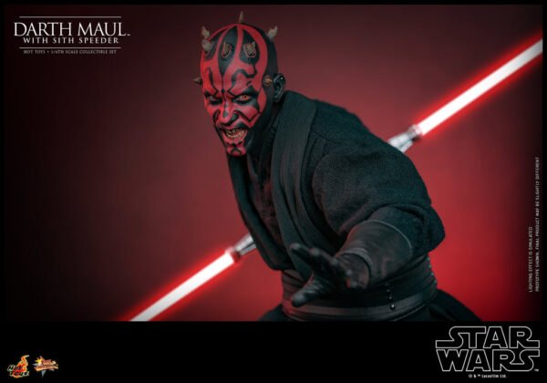 Pre Order HOT TOYS STAR WARS THE PHANTOM MENANCE DARTH MAUL WITH SITH SPEEDER - Image 9