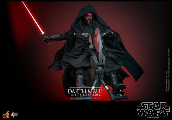 Pre Order HOT TOYS STAR WARS THE PHANTOM MENANCE DARTH MAUL WITH SITH SPEEDER - Image 10