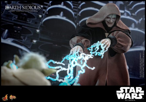 Pre Order HOT TOYS 1/6 MMS745B REVENGE OF THE SITH DARTH SIDIOUS (RED COIN) - Image 7