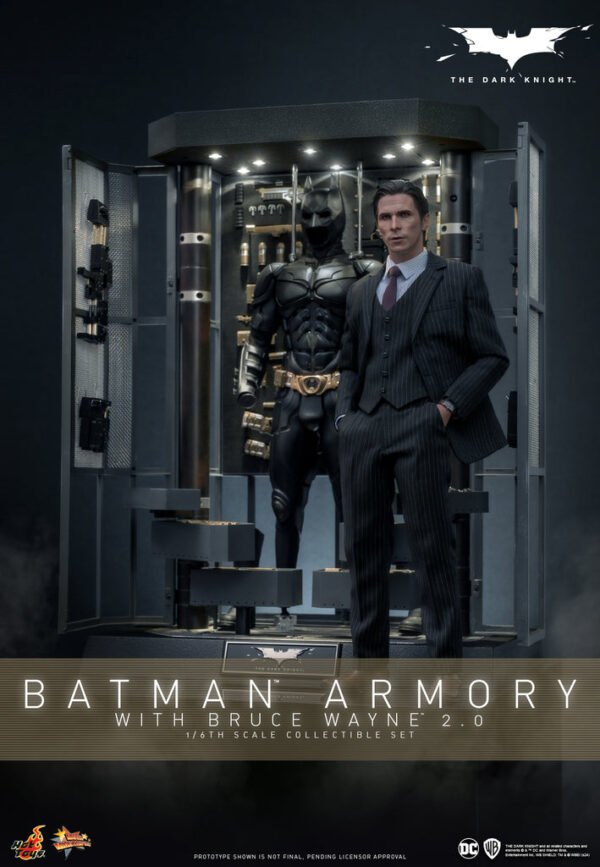 Pre Order HOT TOYS 1/6 MMS750 BATMAN ARMORY WITH BRUCE WAYNE 2.0