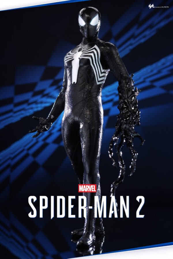 HOT TOYS  1/6 VGM56B MARVEL SPIDERMAN 2 PETER PARKER (BLACK SUIT) SPECIAL EDITION - Image 4