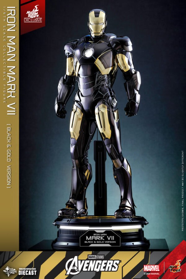 HOT TOYS 1/6 MMS741D61 IRON MAN MK VII (MK 7) BLACK & GOLD - Image 5