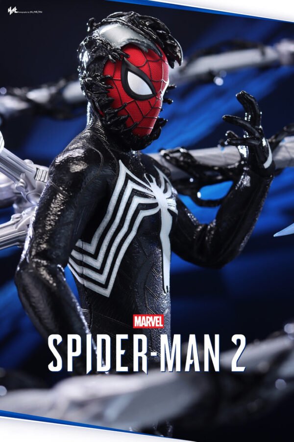HOT TOYS  1/6 VGM56B MARVEL SPIDERMAN 2 PETER PARKER (BLACK SUIT) SPECIAL EDITION - Image 5