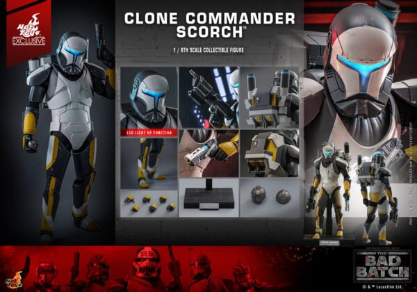 HOT TOYS 1/6 TMS130 CLONE COMMANDER SCORCH - Image 4