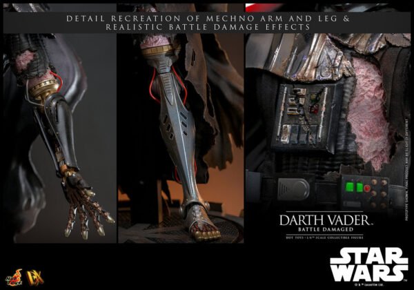 Pre Order HOT TOYS 1/6 DX44B DARTH VADER BATTLE DAMAGED REGULAR SPECIAL EDITION - Image 5