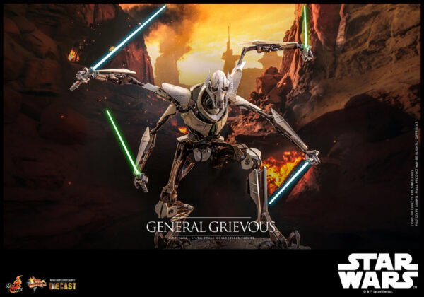 Pre Order HOT TOYS 1/6 MMS760D67B GENERAL GRIEVOUS RED COIN VERSION - Image 6