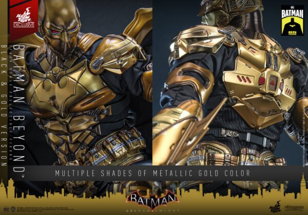 HOT TOYS 1/6 VGM64 BATMAN BEYOND BLACK & GOLD - Image 4