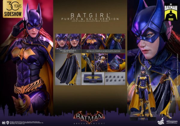 Pre Order HOT TOYS 1/6 VGM65 BATGIRL PURPLE & GOLD - Image 6