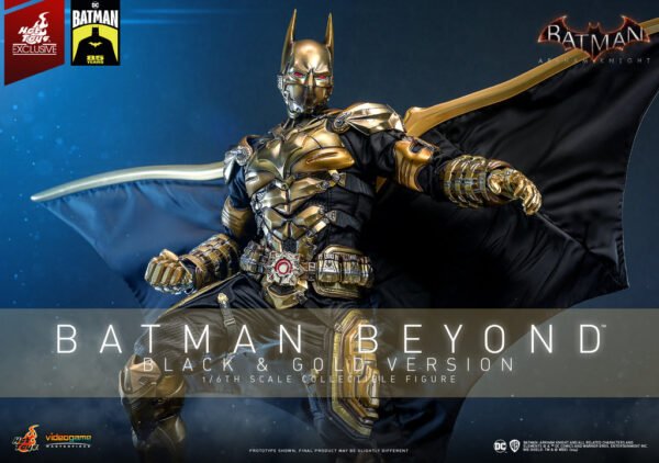 HOT TOYS 1/6 VGM64 BATMAN BEYOND BLACK & GOLD - Image 2