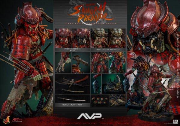 Pre Order HOT TOYS 1/6 AC06 AKAONI SAMURAI PREDATOR - Image 10