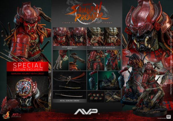 Pre Order HOT TOYS 1/6 AC06B AKAONI SAMURAI PREDATOR SPECIAL - Image 10