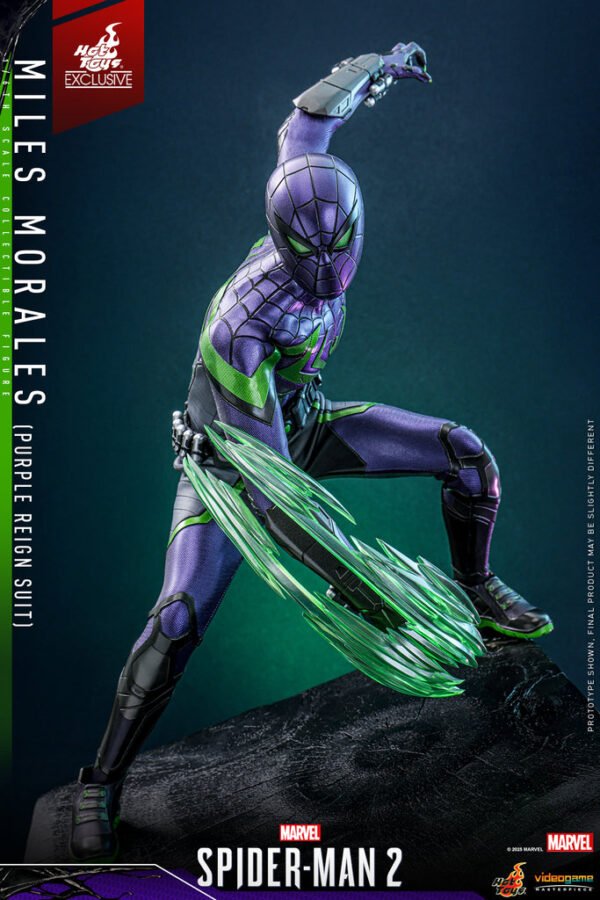 HOT TOYS 1/6 VGM68 MILES MORALES (PURPLE REIGN SUIT) - Image 5
