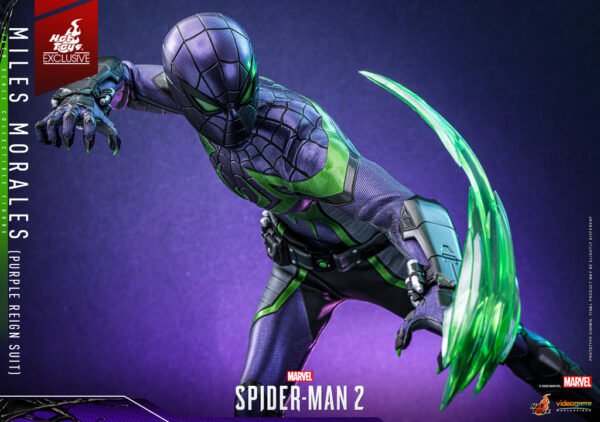 HOT TOYS 1/6 VGM68 MILES MORALES (PURPLE REIGN SUIT) - Image 6