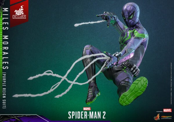 HOT TOYS 1/6 VGM68 MILES MORALES (PURPLE REIGN SUIT) - Image 8