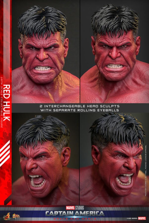 Pre Order HOT TOYS 1/6 MMS797 RED HULK - Image 7
