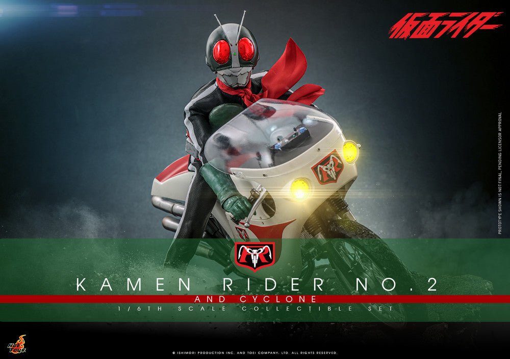 Pre Order HOT TOYS 1/6 TMS149 KAMEN RIDER  NO.2 & CYCLONE SET