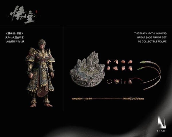 Pre Order INART 1/6  - BLACK MYTH WUKONG GREAT SAGE ARMOR - Image 7