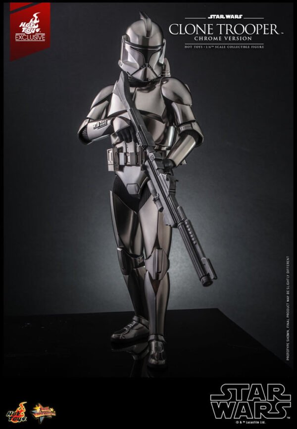 HOT TOYS 1/6 MMS643 CLONE TROOPER CHROME - Image 4