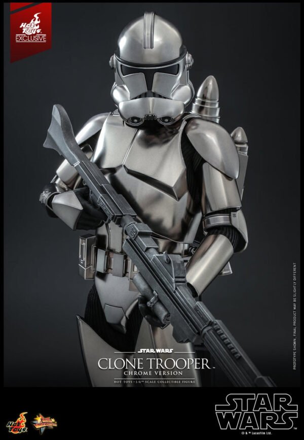 HOT TOYS 1/6 MMS643 CLONE TROOPER CHROME - Image 5