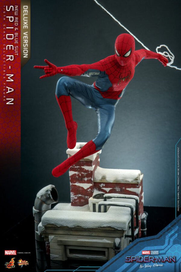HOT TOYS 1/6 MMS680 SPIDER-MAN (NEW RED AND BLUE SUIT) DELUXE - Image 4