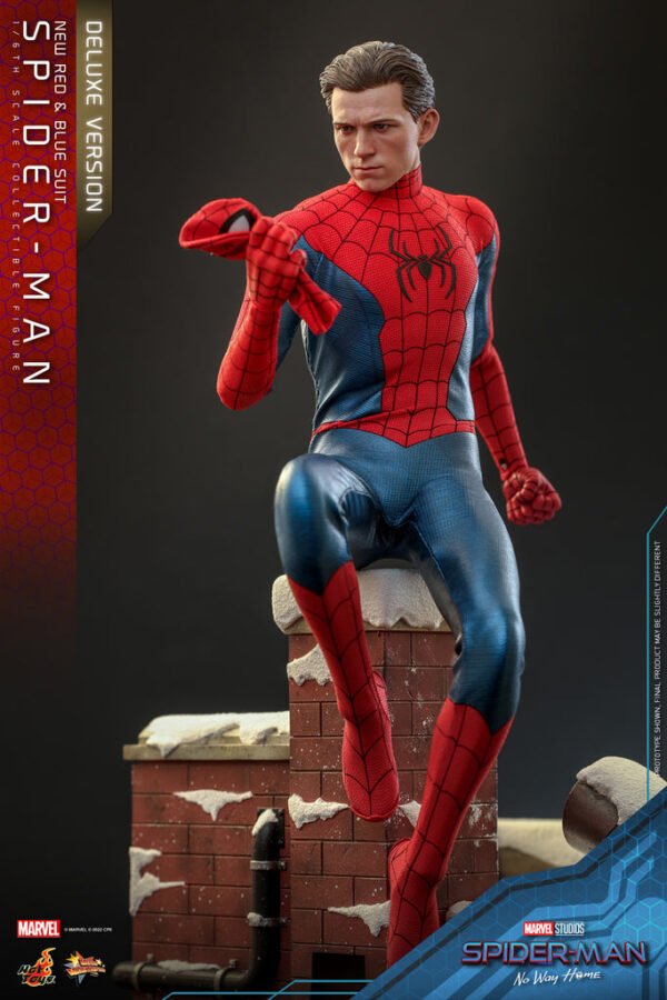 HOT TOYS 1/6 MMS680 SPIDER-MAN (NEW RED AND BLUE SUIT) DELUXE - Image 6