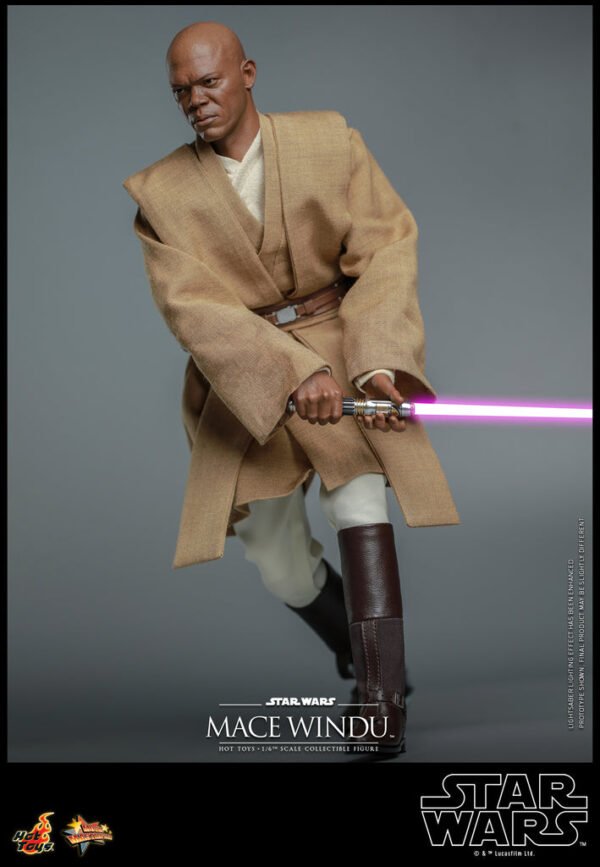 HOT TOYS 1/6 MMS681 MACE WINDU - STAR WARS ATTACK OF THE CLONES - Image 6