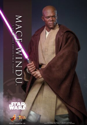 HOT TOYS 1/6 MMS681 MACE WINDU - STAR WARS ATTACK OF THE CLONES