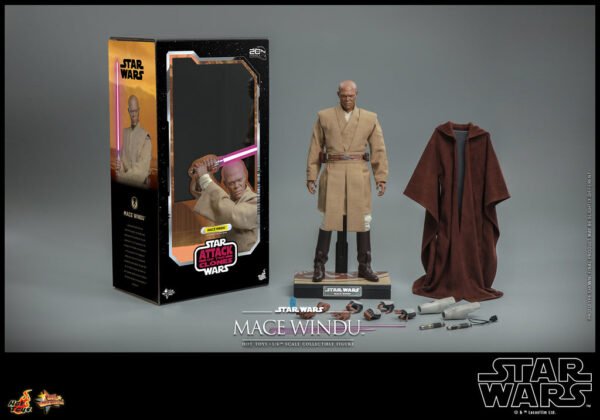 HOT TOYS 1/6 MMS681 MACE WINDU - STAR WARS ATTACK OF THE CLONES - Image 7